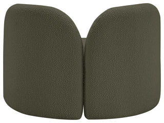 Daphne Upholstered Chair/Loveseat/Sofa, Olive, Boucle Fabric, Chair