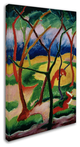 'Weasels Playing, 1911' Canvas Art by Franz Marc