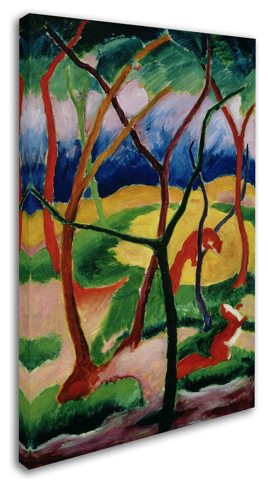 'Weasels Playing, 1911' Canvas Art by Franz Marc