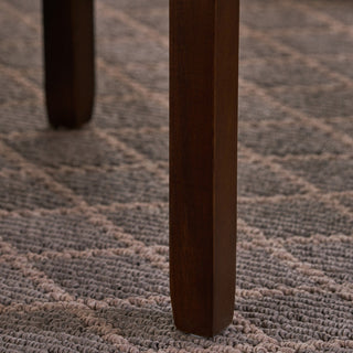 GDF Studio Noah Acacia Wood Accent Table With Bottom Drawer, Brown Mahogany