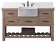Wesley 54" Bathroom Vanity, Weathered Natural