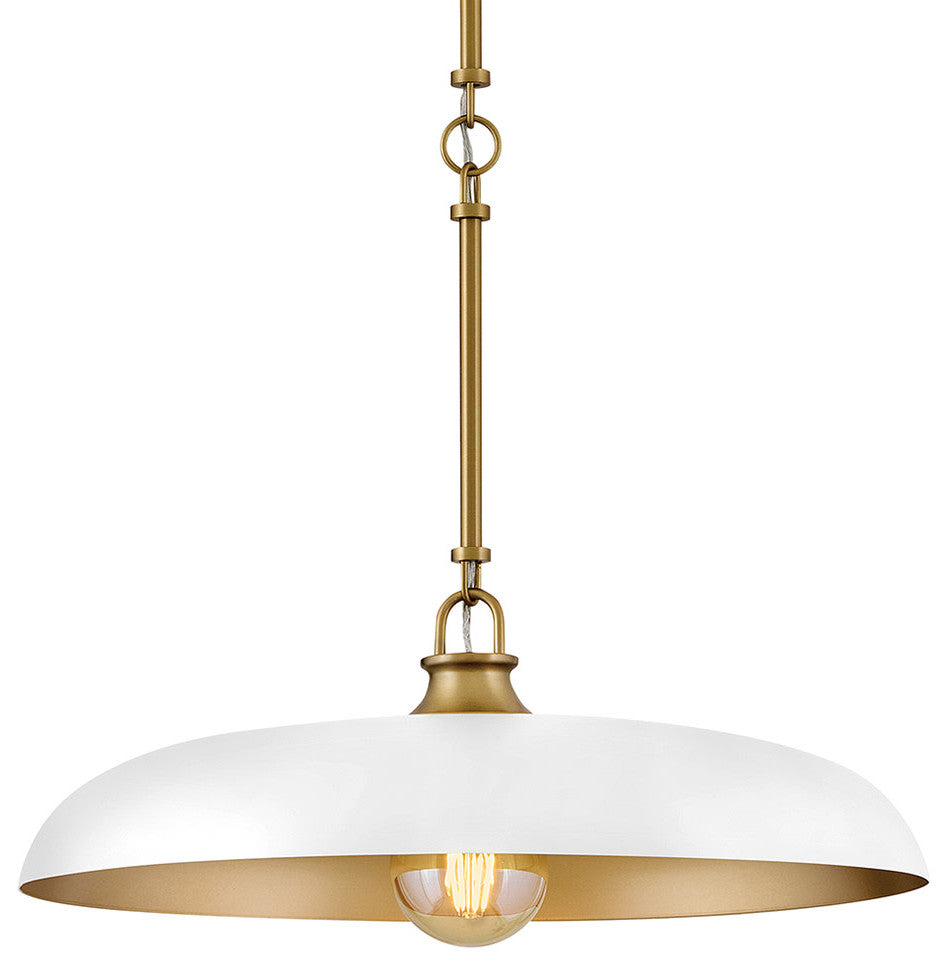 Hinkley Sadie Large Dome Pendant, Lacquered Brass