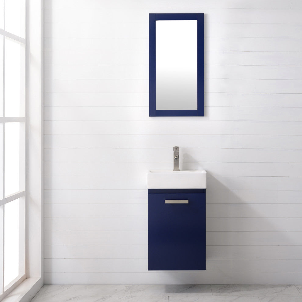 Stella Modern Blue 16.5" Single Sink Vanity