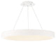 Corso 18" LED Pendant 3000K, Black, White, 42", 3000k