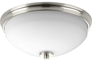 Progress Lighting 2-60W Medium Flush Mount, Brushed Nickel