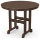 Polywood 36" Round Farmhouse Dining Table, Mahogany