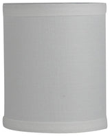 4x4x4.75" Drum Chandelier Shade, Off White Linen