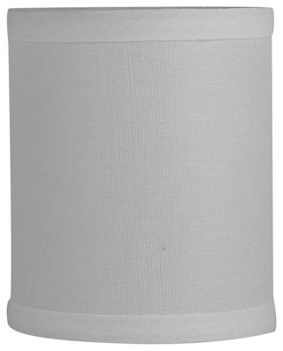 4x4x4.75" Drum Chandelier Shade, Off White Linen