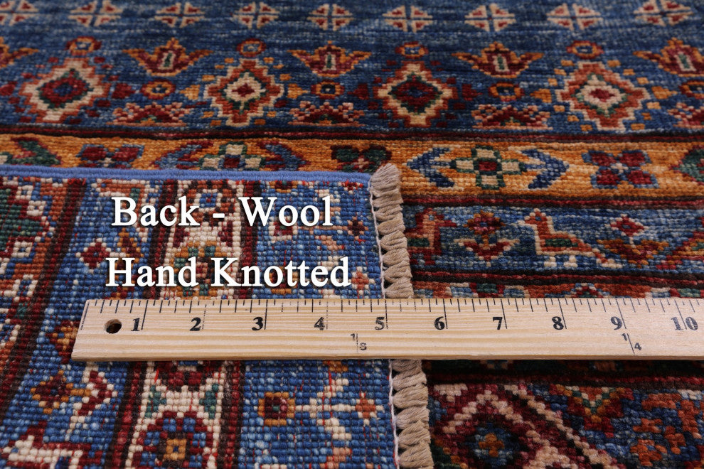 2' 7" X 6' 8" Runner Hand Knotted Tribal Persian Gabbeh Wool Rug - Q12333