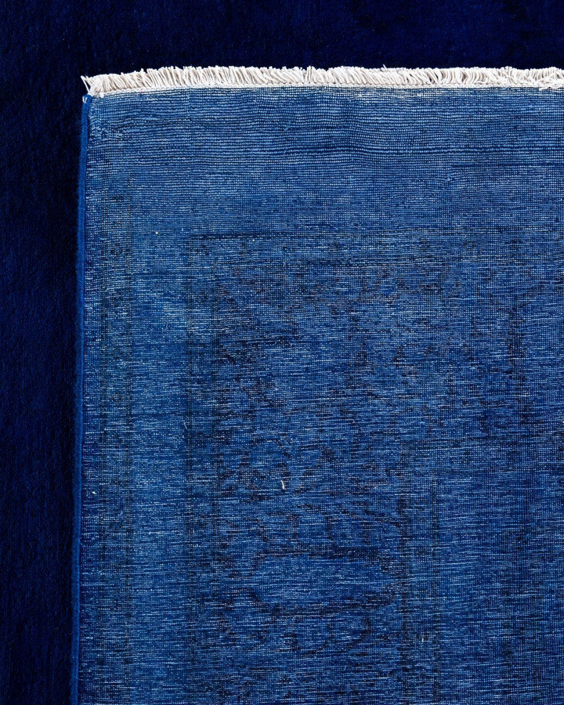 Fine Vibrance, One-of-a-Kind Hand-Knotted Area Rug Purple, 7'10"x10'3"