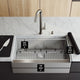Oxford Single Bowl Flat Apron Farmhouse Kitchen Sink and Accessories, 33" L X 21" W