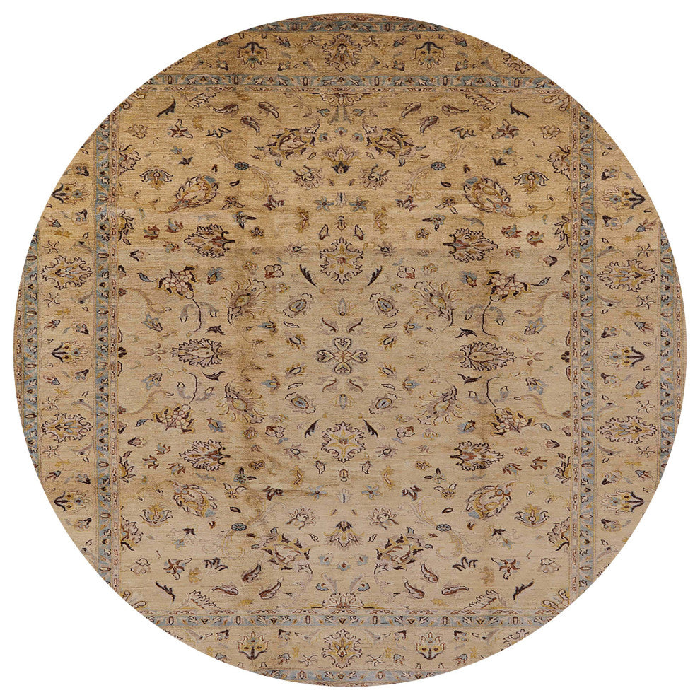 Ahgly Company Indoor Round Mid-Century Modern Area Rugs, 5' Round