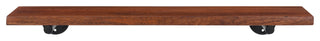 Bailey Wall Mounted Shelves, Walnut, 24"