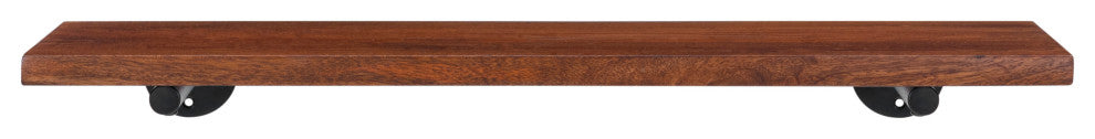 Bailey Wall Mounted Shelves, Walnut, 24"