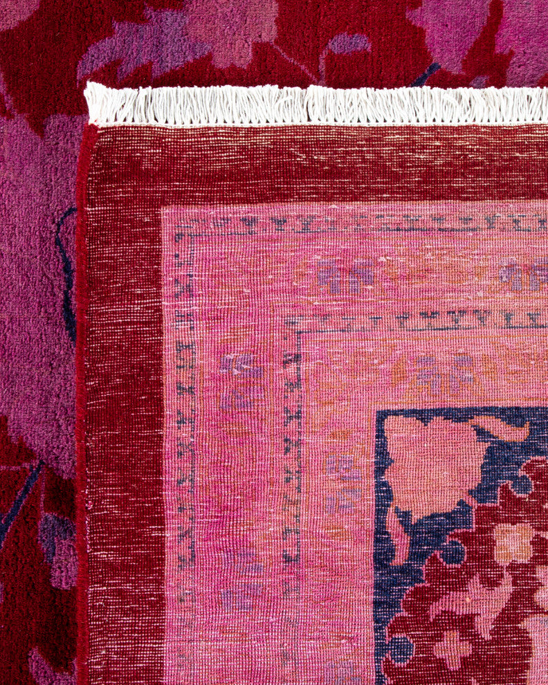 Fine Vibrance, One-of-a-Kind Handmade Area Rug Red, 13'3"x12'1"