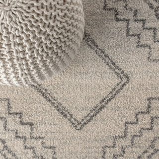 Amir Moroccan Beni Souk Rug, Cream/Gray, 8 X 10