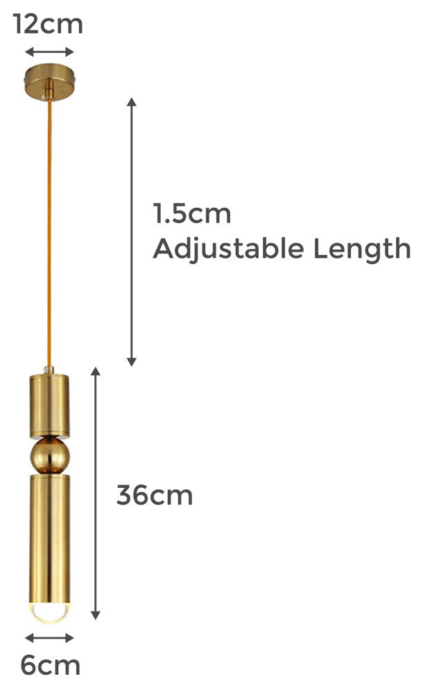 Modern Gold pendant Spotlight for Kitchen Island Lighting Acrylic Hanging Lights