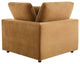 Commix Down Filled Overstuffed Performance Velvet 5Piece Sectional Sofa-Cognac