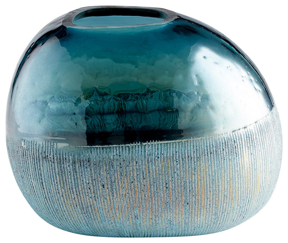 Cape Caspian Vase, Blue, Small