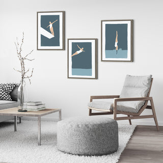 Sylvie Contemplation Framed Canvas by Rocket Jack, Gray 18x24