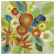 "Flower Market III Cool" Digital Paper Print by Silvia Vassileva, 32"x32"