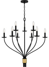 Margaret 9-Light Chandelier, Matte Black