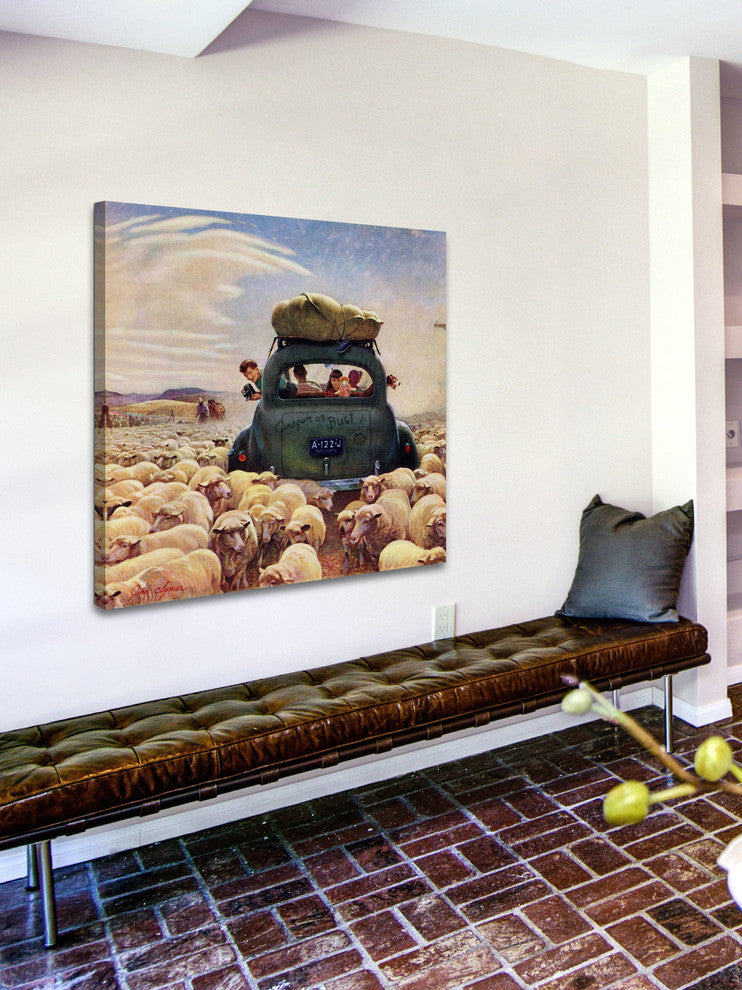 "Oregon or Bust" Painting Print on Canvas by John Clymer