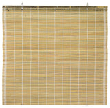 Burnt Bamboo Cordless Window Shade, Natural, 24" W