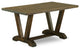 6-Piece Dining Set, 4 Chairs, Table and Dining Bench, Jacobean