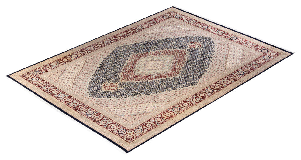 Letpadan One-of-a-Kind Hand-Knotted Area Rug Blue, 9'1"x12'5"