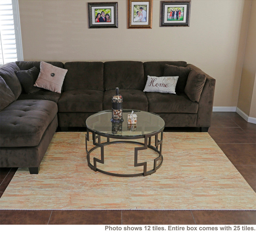 100 Square Foot EVA Granite Print Foam Interlocking Mat