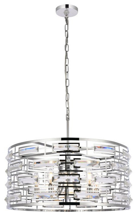 Kenny 24" Pendant, Chrome
