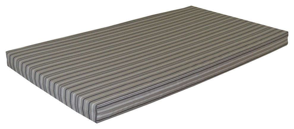 VersaLoft Bed Cushion, Gray Stripe, Twin
