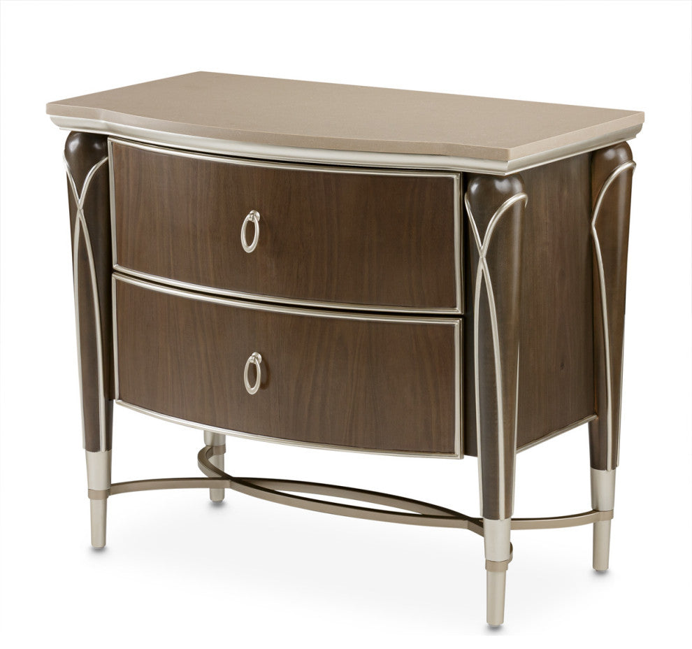 AICO Furniture Villa Cherie 5 Piece King Bedroom Set