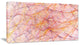 Mystic Pink Fractal Veins, Abstract Canvas Art Print, 32x16