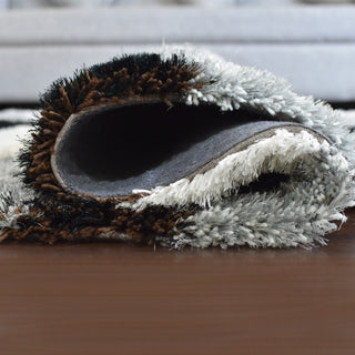 HAND TUFTED SHAG POLYESTER ECO-FRIENDLY AREA RUGS -Multicolor,Contemporary