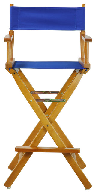 030" Director's Chair Honey Oak Frame-Royal Blue Canvas