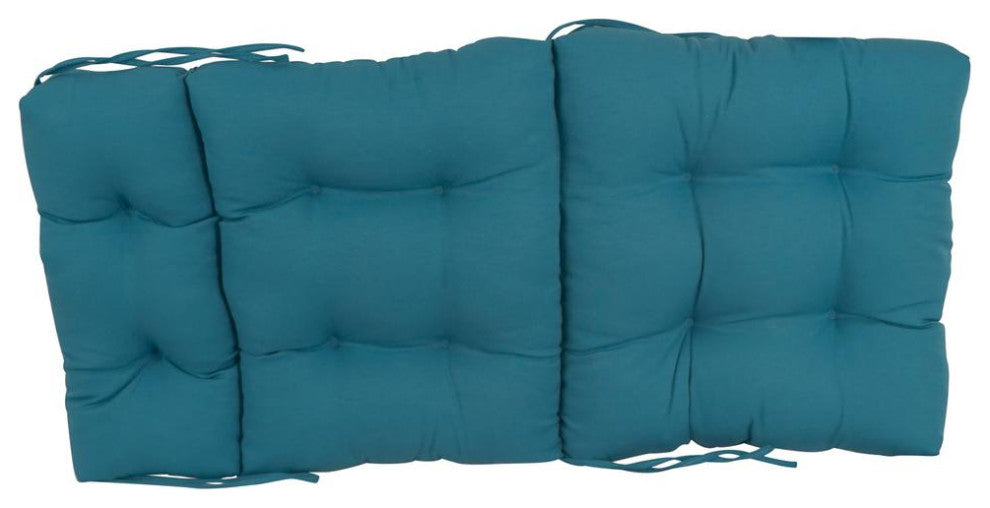 20-inch by 42-inch Solid Twill Tufted Chair Cushion