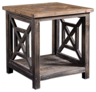 Uttermost Spiro Reclaimed Wood End Table