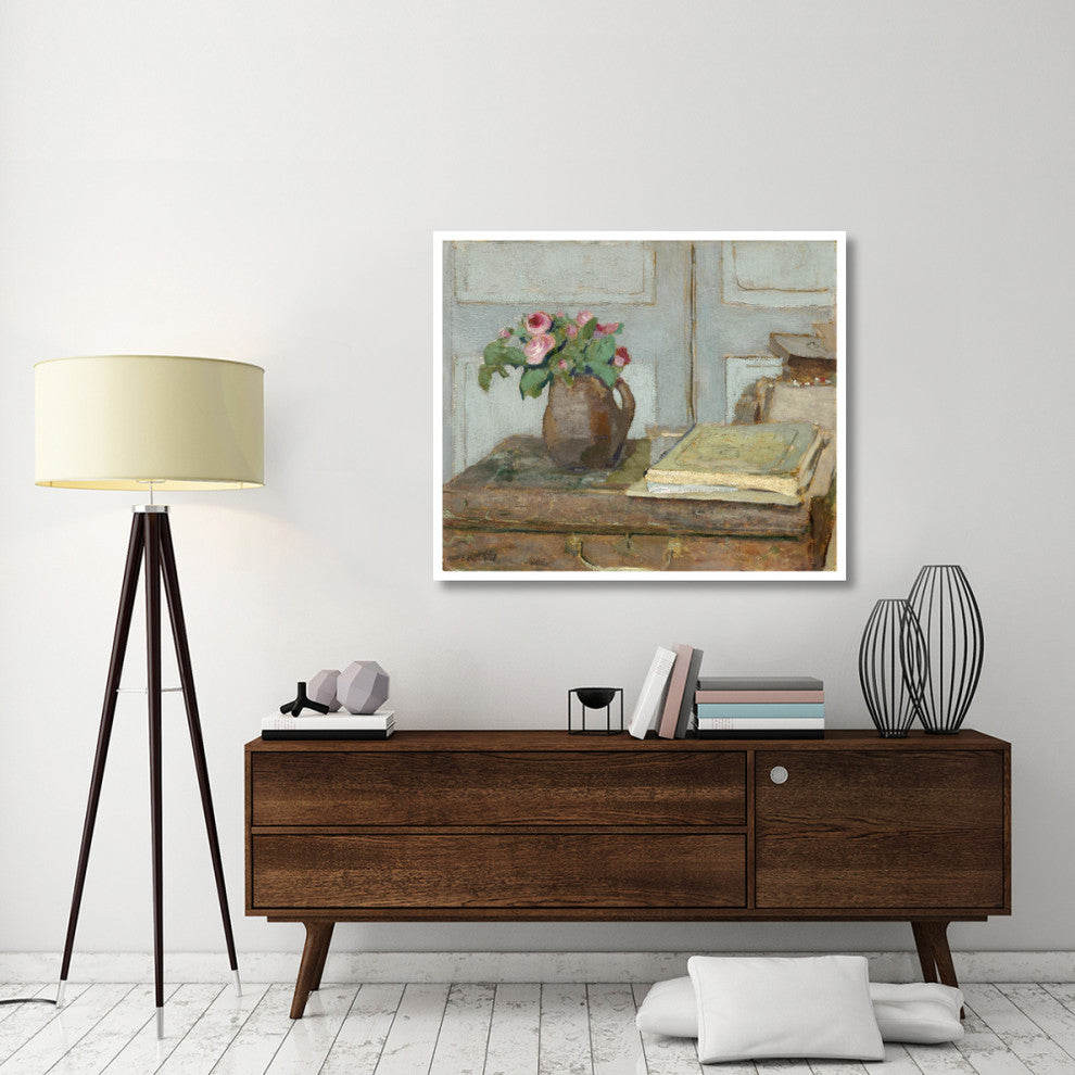 "The Artist's Paint Box and Moss Roses, 1898" Print by Edouard Vuillard, 46"x39"