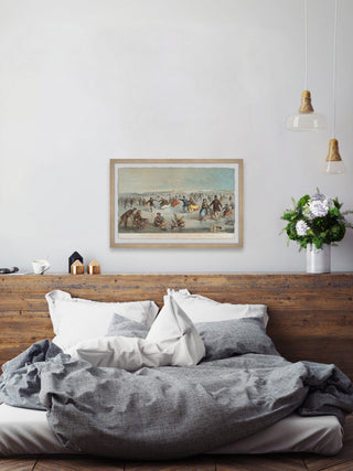 "Family Gathering" Framed Painting Print, 30x20