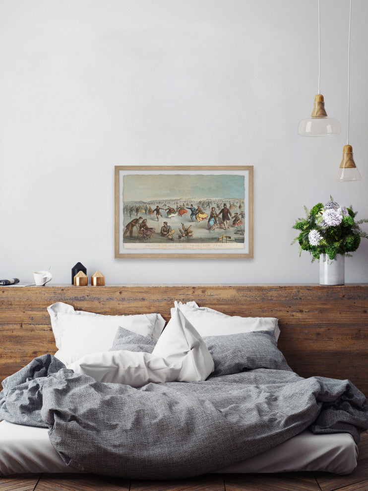 "Family Gathering" Framed Painting Print, 30x20