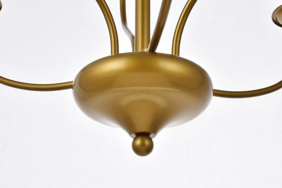 Winston 6-Light Pendant, Brass
