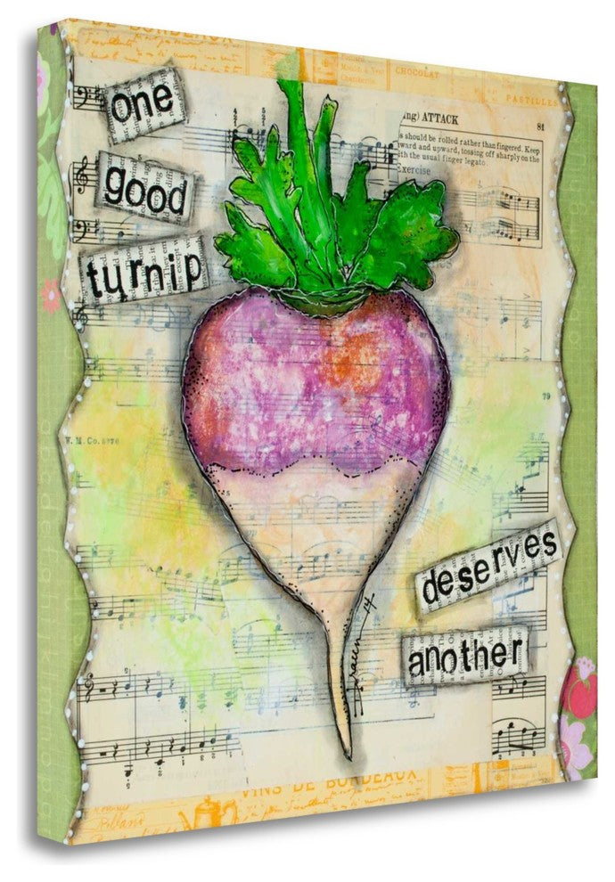 "One Good Turnip" By Denise Braun, Giclee Print on Gallery Wrap Canvas