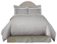 Pointehaven 620TC Long Staple Cotton Euro Shams, Set Of 2, Gray