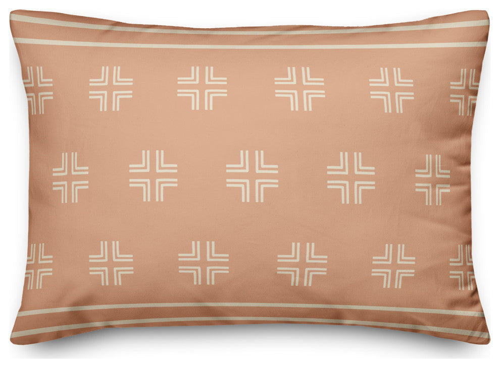Blush Mudcloth 14x20 Spun Poly Pillow