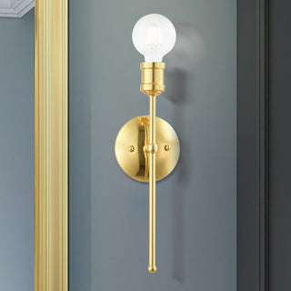 Livex Lighting Lansdale 1 Light Polished Brass ADA Single Sconce
