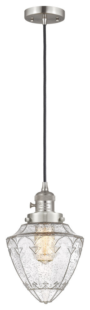 Innovations 201CSW-SN-G664-7-LED 1 Light Pendant, Switch, Brushed Satin Nickel