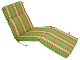 72"X24" Polyester Outdoor Chaise Lounge Cushion, Augusta Stripe