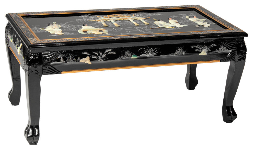 Black Lacquer Coffee Table Royal Ladies